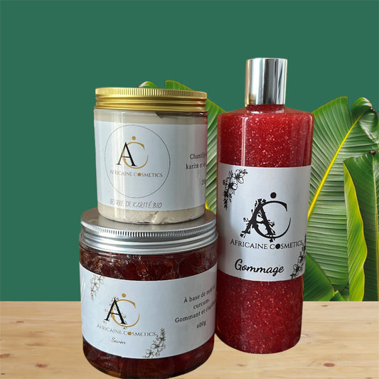 ￼ Gamme, immédiat, Savon karité gommage